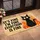 Black Cat In Flames With Wry Humor For Cat Lovers And Quirky Home Entryway Style Doormat - 2