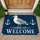 Seagull And Nautical Anchor Welcome Scene For Coastal Entryway And Seaside Home Style Doormat - 1