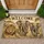 Lion and Two Elephants Safari Welcome Scene for Nature-Loving Family Entryways Doormat - 1