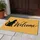 Black Cat Silhouette Welcome Lettering for Pet Lovers and Cozy Farmhouse Home Entryways Doormat - 4