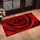 Deep Red Rose Close-Up For Romantic Valentine Home Decor And Thoughtful Seasonal Gifting Doormat - 2