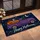 Purple Halloween Pickup Truck With Pumpkins for Spooky Seasonal Entryway Home Decor Doormat - 2
