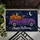 Purple Halloween Pickup Truck With Pumpkins for Spooky Seasonal Entryway Home Decor Doormat - 5
