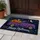Purple Halloween Pickup Truck With Pumpkins for Spooky Seasonal Entryway Home Decor Doormat - 4