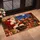Santa Claus and Elves at Christmas Eve, Moonlit Holiday Cheer for Families Doormat - 2