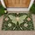 Luna Moth And Blush Florals For A Nature Inspired Entryway, Botanical Style Doormat - 1