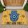 Hamsa Hand and Evil Eye with Only Good Vibes for a Calm, Positive Entryway Gift Doormat - 1