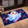 Glowing Ghost And Cat Paw Prints For A Spooky Halloween Celebration, Cat Lover Decor Doormat - 2