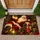 Vintage Santa Claus With Lantern and Gift Presents for a Classic Christmas Home Celebration Doormat - 1