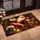 Vintage Santa Claus With Lantern and Gift Presents for a Classic Christmas Home Celebration Doormat - 2