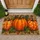 Autumn Pumpkin Trio for Cozy Harvest Season Entryways and Welcoming Farmhouse Homes Doormat - 1