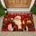 Santa Claus With Gifts And Lantern For A Warm And Traditional Christmas Welcome Doormat - 1