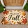 Autumn Leaves And Hello Fall Lettering For Cozy Seasonal Entryway And Home Styling Doormat - 1