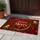 Red Gold Christmas Bells and Holly for a Warm Festive Holiday Home Entryway Celebration Doormat - 4