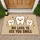 Smiling Tooth Trio Dental Office Cheer for Dentists, Kids and Young Patients Doormat - 1