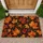 Autumn Maple Leaves on Deep Black, Cozy Seasonal Style for Fall Home Decorating Interiors Doormat - 1