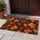Autumn Maple Leaves on Deep Black, Cozy Seasonal Style for Fall Home Decorating Interiors Doormat - 4