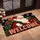 Plaid Santa Claus And Snowflakes For Christmas Holiday Home Entryway Decor Doormat - 2