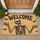 Grinning Skeleton Welcome Halloween Entryway Greeting for Spooky Season Enthusiasts Doormat - 1