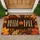 Autumn Foliage with Hello Fall Lettering for Cozy Seasonal Home Entryway Gatherings Doormat - 1