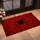 Crimson Spiderweb With Bold Black Spider for Spooky Halloween Entryway Style Home Doormat - 2