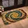 Earth Tone Spiral Mosaic for Boho Entryway Style and Warm Eclectic Home Interiors Doormat - 2