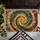 Earth Tone Spiral Mosaic for Boho Entryway Style and Warm Eclectic Home Interiors Doormat - 5