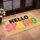 Colorful Hello Spring Lettering for a Cheerful Seasonal Entryway and Welcoming Home Doormat - 2