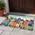 Colorful Geometric Town Houses for Cheerful Everyday Home Entryways and Cozy Living Spaces Doormat - 4