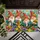 Four Garden Gnomes Among Colorful Flowers for Whimsical Cottage Entryway Cheer Doormat - 5