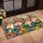 Four Garden Gnomes Among Colorful Flowers for Whimsical Cottage Entryway Cheer Doormat - 2