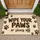 Dog Paw Prints And Wipe Your Paws Saying For Pet Lover Entryway Home Style Doormat - 1