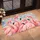 Pink Flamingo Winter Gathering for Whimsical Christmas Seasonal Home Decor Doormat - 2