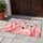 Pink Flamingo Winter Gathering for Whimsical Christmas Seasonal Home Decor Doormat - 4