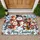 Charming Christmas Kittens and Snowman for a Cozy Holiday Welcome at Home This Winter Doormat - 1
