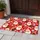 Santa Faces, Candy Canes and Snowflakes for Cheerful Christmas Holiday Decorating Doormat - 4