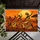African Tribal Dancers at Sunset for Cultural Home Décor and Global-Inspired Living Doormat - 5
