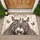 Donkey Pair and Orange Butterflies for Cozy Homes and Encouraging Everyday Moments Doormat - 1