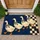 Four Cute Geese with Checkered Bows for Charming Farmhouse Animal Decor Lovers Doormat - 1