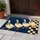 Four Cute Geese with Checkered Bows for Charming Farmhouse Animal Decor Lovers Doormat - 4
