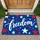 Red White and Blue Stars for Patriotic Fourth of July Porch Celebrations Doormat - 1