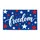 Red White and Blue Stars for Patriotic Fourth of July Porch Celebrations Doormat - 6