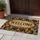 Vintage Brown Baroque Scrollwork Welcome for a Warm European Entryway Doormat - 4