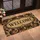 Vintage Brown Baroque Scrollwork Welcome for a Warm European Entryway Doormat - 2
