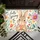 Cute Rabbit and Wildflower Hello Spring Greeting for a Cheerful Seasonal Home Entryway Doormat - 5