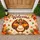 Whimsical Turkey With Pumpkins for Cozy Autumn Harvest Entryway Seasonal Home Decor Doormat - 1