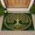 Golden Celtic Tree of Life Motif for Nature-Inspired Entryways and Peaceful Homes Doormat - 1