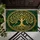Golden Celtic Tree of Life Motif for Nature-Inspired Entryways and Peaceful Homes Doormat - 5
