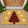 Red Buffalo Plaid Christmas Tree and Snowflakes for a Cozy Christmas Entryway Decor Doormat - 1
