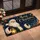 Classic Santa And Holly Christmas Greeting For A Cozy Festive Winter Holiday Home Doormat - 2
